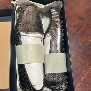 Cole Haan Women's Cary Venetian Moccasin Size 7B Snakeskin pattern